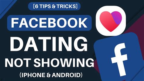 For most versions of F. . Facebook dating not showing up in shortcuts